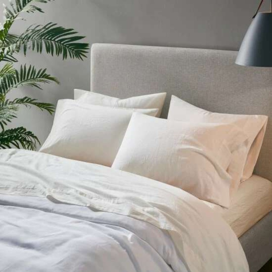 Clearance Promo Madison Park Linen Blend 2-Pack Pillowcase