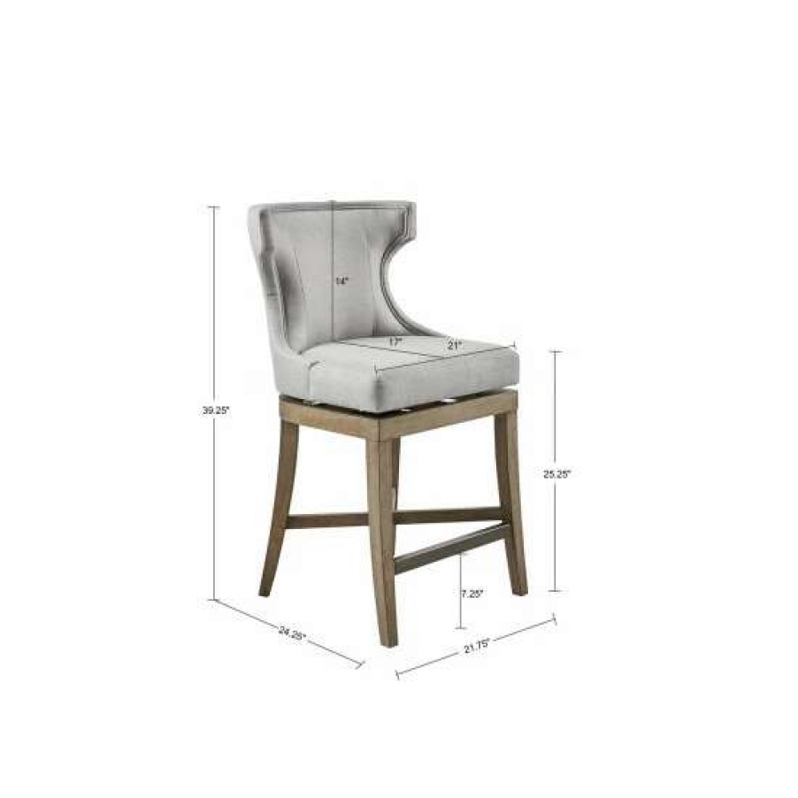 Hot Coupon Madison Park Fillmore Counter Stool With 360 Degree Swivel Seat