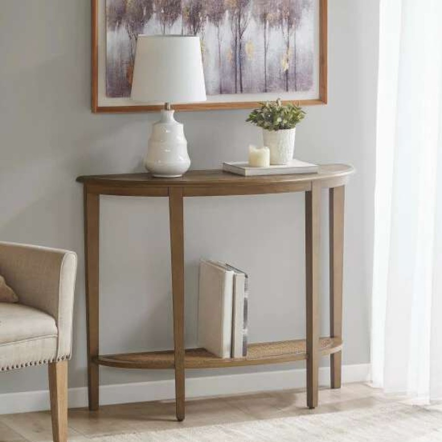 Clearance Brand New Madison Park Ashby Half Moon Console Table