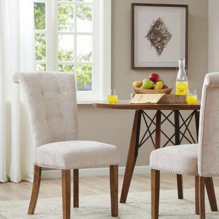 Best Flash Sale Madison Park Weldon Cream Dining Chair (Set Of 2)