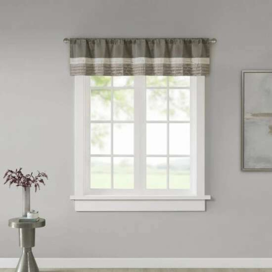 Hot Brand New Madison Park Infinity Polyoni Pintuck Window Valance