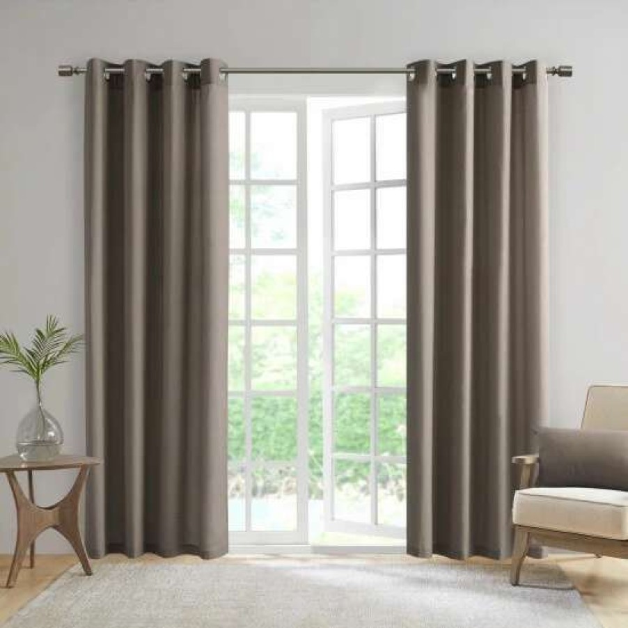 Online Brand New Madison Park Mission Solid 3M Scotchgard Outdoor Curtain Panel