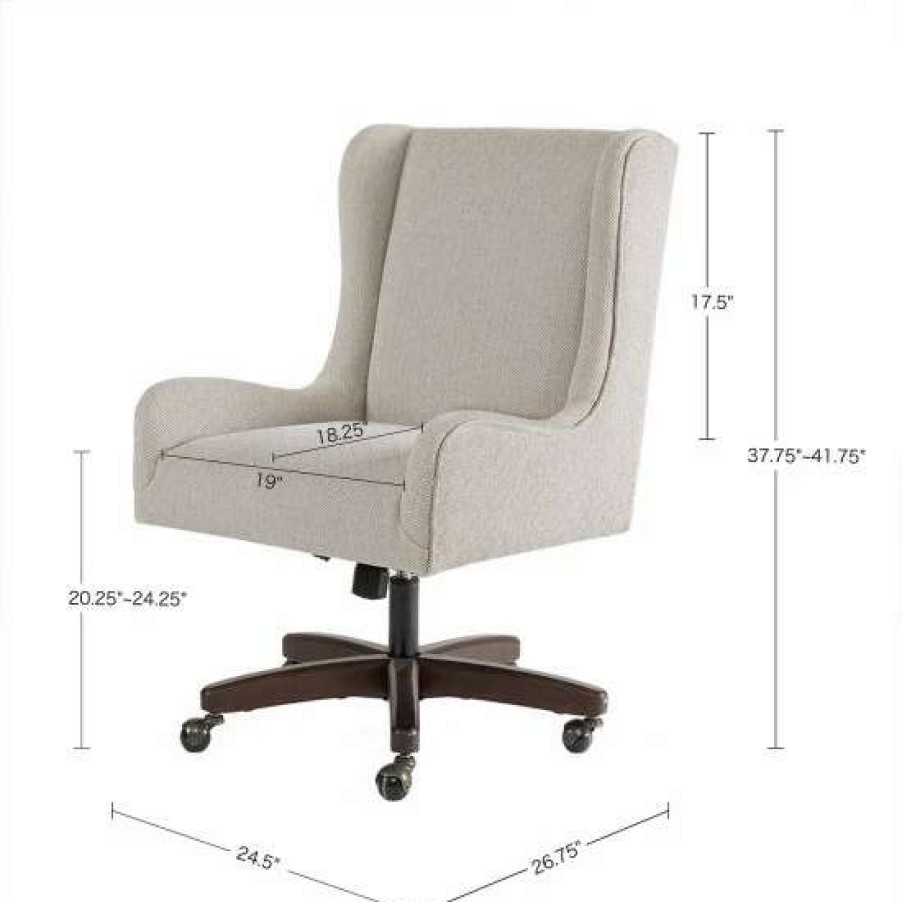 Best Flash Sale Madison Park Klaus Cream Office Chair