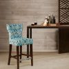 Wholesale Brand New Madison Park Hayes Blue/ Yellow Tufted Back Counter Stool 17.75 W X 21.125 D X 38.25 H