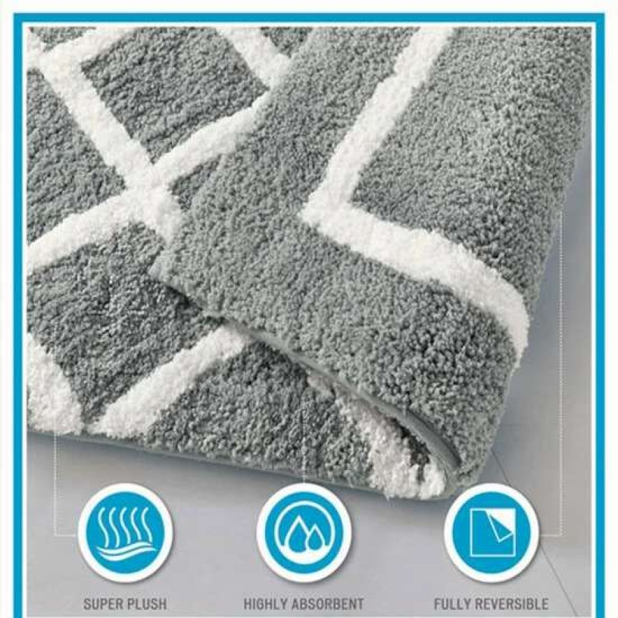 Hot Promo Madison Park Renu Reversible High Pile Tufted Bath Rug