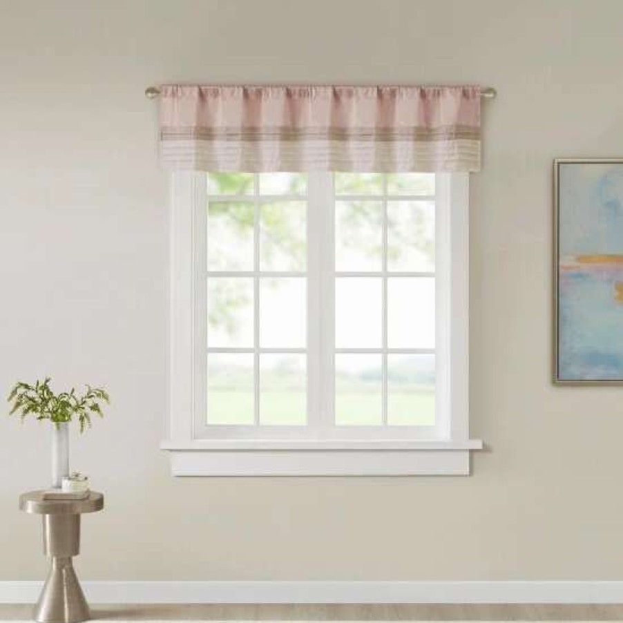 New Wholesale Madison Park Eastridge Polyoni Pintuck Window Valance