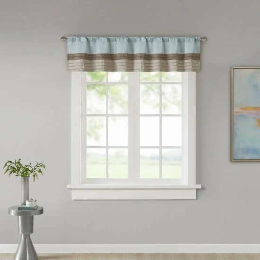 New Wholesale Madison Park Eastridge Polyoni Pintuck Window Valance