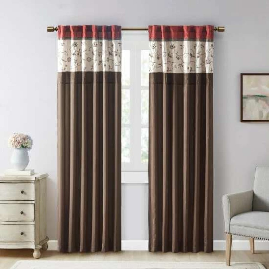 New Outlet Madison Park Belle Embroide Window Curtain Panel