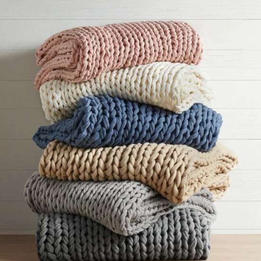 Hot Coupon Madison Park Chunky Double Knit Handmade Throw Blanket