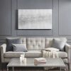 New Buy Madison Park Silver Trellis Heavy Textured Canvas With Glitter Embellishment