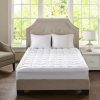 Best Promo Madison Park Heavenly Soft Overfilled Plush Down Alt. Waterproof Mattress Pad White