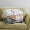 Online Coupon Madison Park Jane Luxury Basketweave Faux Fur Throw