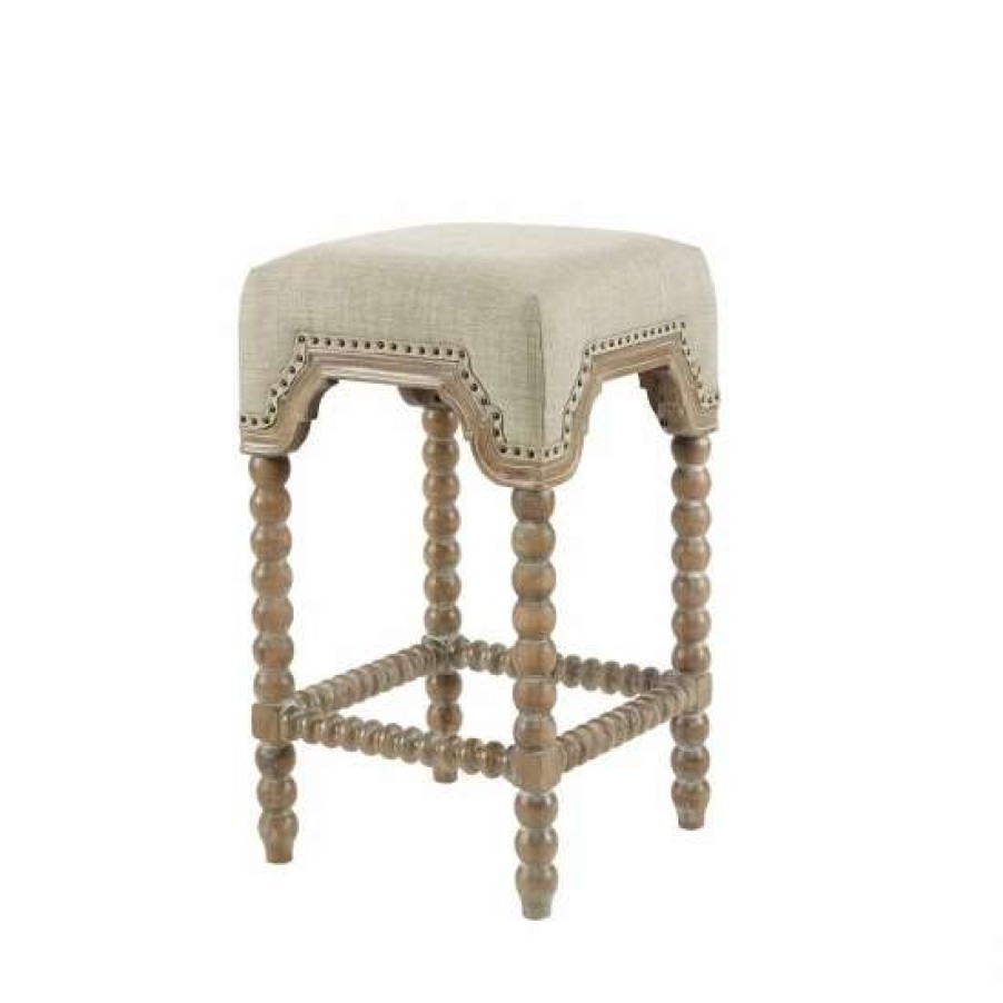 Clearance Best Deal Madison Park Davisina Silver Counter Stool 15 W X 15 D X 25.75 H