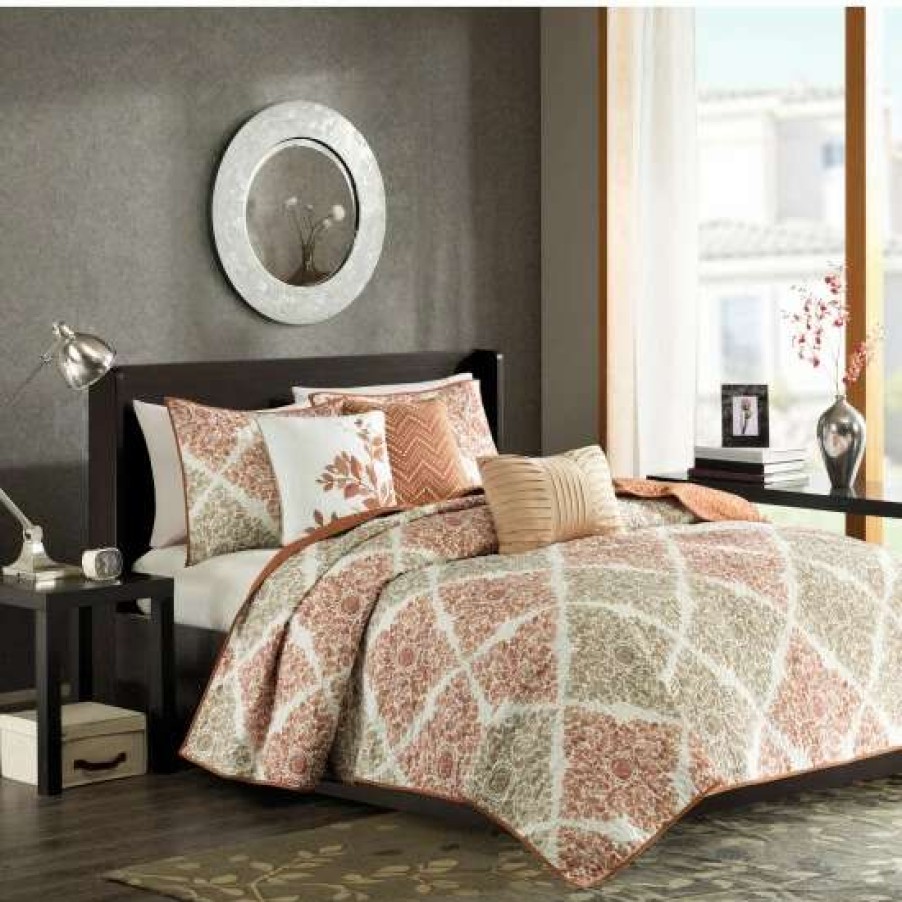 New Best Reviews Of Madison Park Arista 6-Piece Quilted Coverlet Set