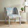 Hot Best Deal Madison Park Zuma Gray/Blue Upholstered Wingback Accent Lounge Chair