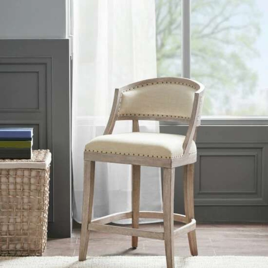 Online Deals Madison Park Wheatley Natural Counter Stool 21 W X 24.5 D X 37.25 H