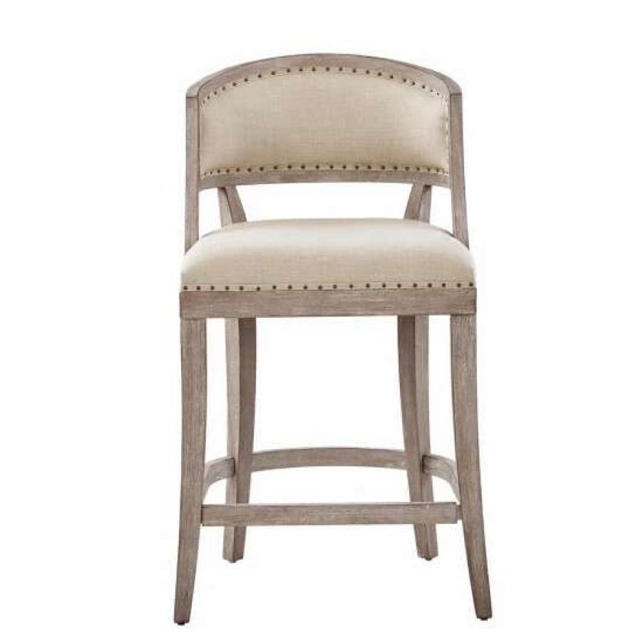 Online Deals Madison Park Wheatley Natural Counter Stool 21 W X 24.5 D X 37.25 H