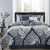 Clearance Best Reviews Of Madison Park Marcella 7 Piece Cotton Printed Comforter Set