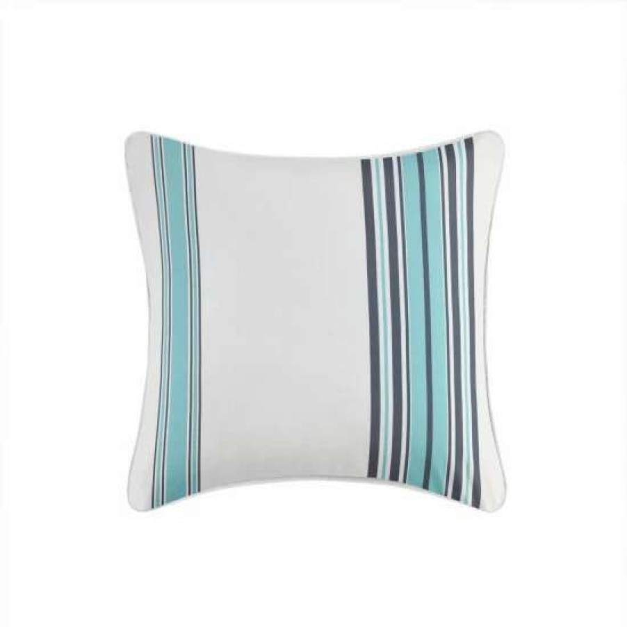 Online New Madison Park Bolinas Printed Stripe 3M Scotchgard Outdoor Square Pillow 20 20 Black