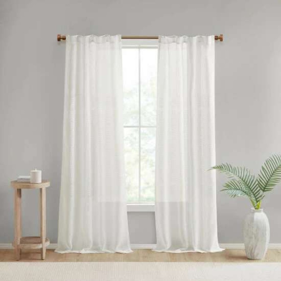 Best Outlet Madison Park Calista Yarn Dye Sheer Window Panel Pair