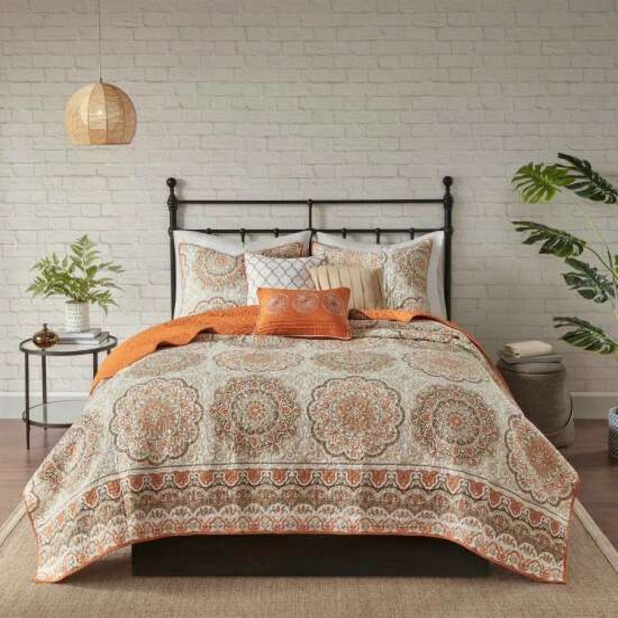 Clearance Promo Madison Park Curtner 6-Piece Quilted Coverlet Set