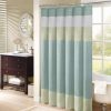 Hot Buy Madison Park Chester Pieced Faux Silk Shower Curtain