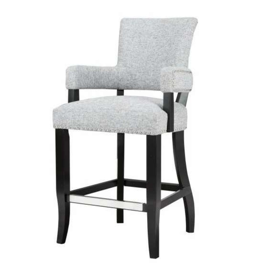 New Buy Madison Park Parler Grey Arm 26-Inch Counter Stool 22.5 W X 24.5 D X 40.25 H