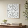 Online Wholesale Madison Park Boho Notion Off White Square Carved Wall Panel