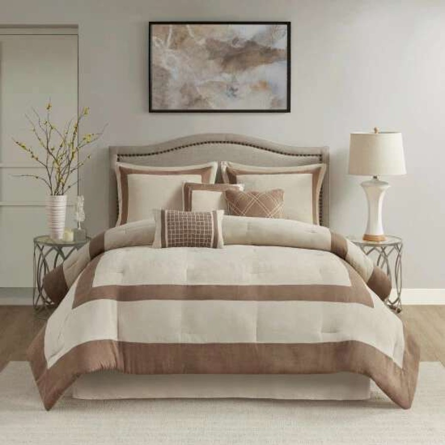 Hot Top 10 Madison Park William 7 Piece Microsuede Comforter Set