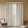 Clearance Hot Sale Madison Park Asher Metallic Geo Embroidered Window Panel