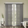 Online Buy Madison Park Kaylee Solid Crushed Sheer Window Curtain Pair