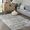 Hot Promo Madison Park Marie Blue/ Cream Abstract Area Rug