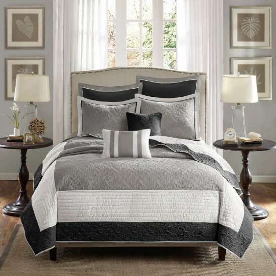 Hot Discount Madison Park Liverpool 7-Piece Coverlet Set