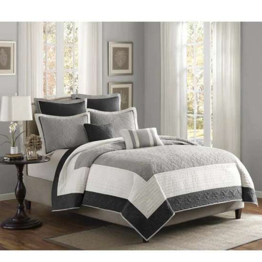 Hot Discount Madison Park Liverpool 7-Piece Coverlet Set