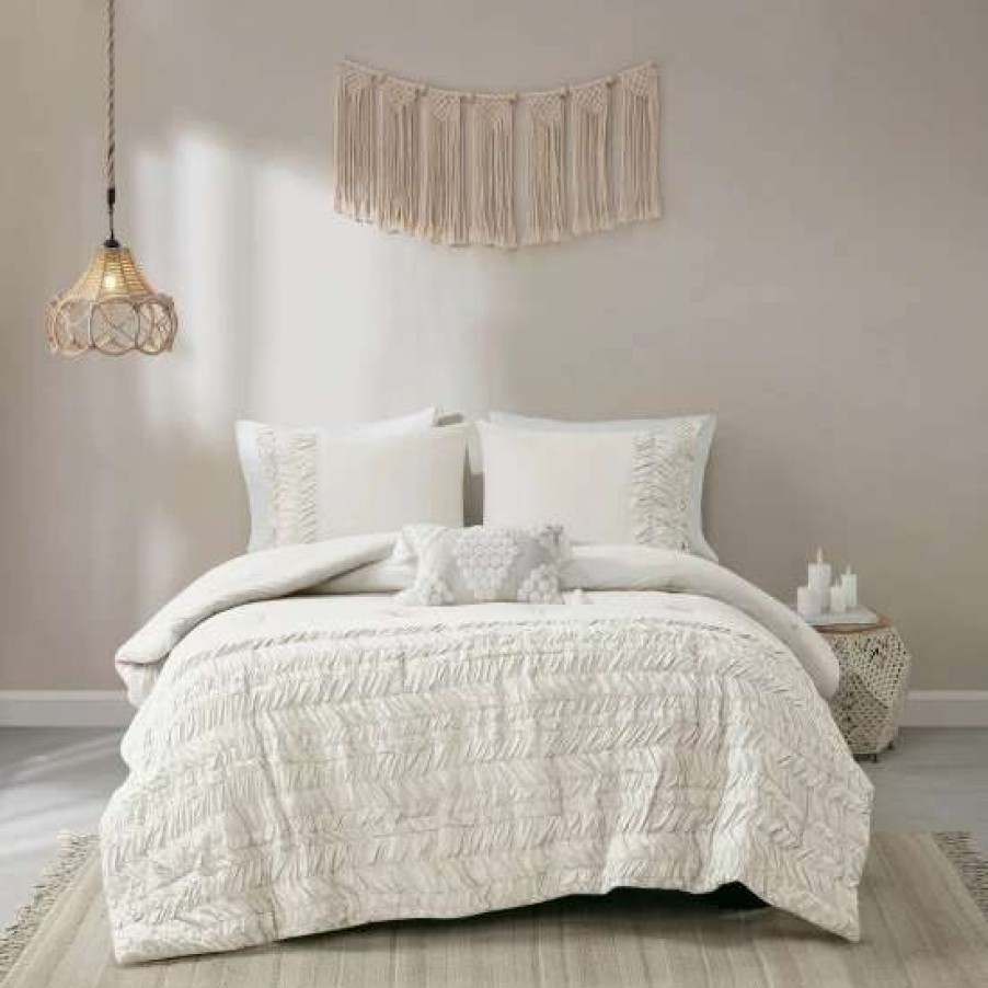 Wholesale Buy Madison Park Emma 4 Piece Cotton Comforter Set White