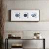 Best Outlet Madison Park Blue Agate Trio Blue 100-Percent Real Stone Framed Graphic (4-Inch Agate)