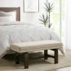 New Cheapest Madison Park Ashford Natural Upholstered Accent Bench