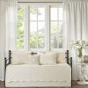 Hot New Madison Park Venice Cream 6 Pieces Quilted Daybed Cover Set With Scalloped Edges