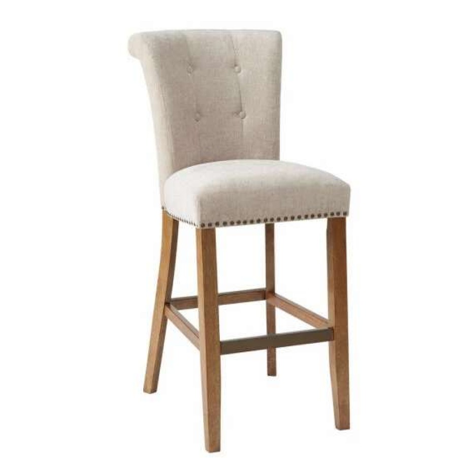 Wholesale Best Reviews Of Madison Park Weldon Cream 30-Inch Bar Stool