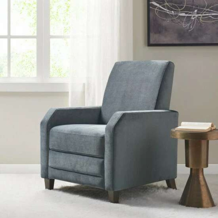 Best Outlet Madison Park Orion Gray Upholstered Recliner