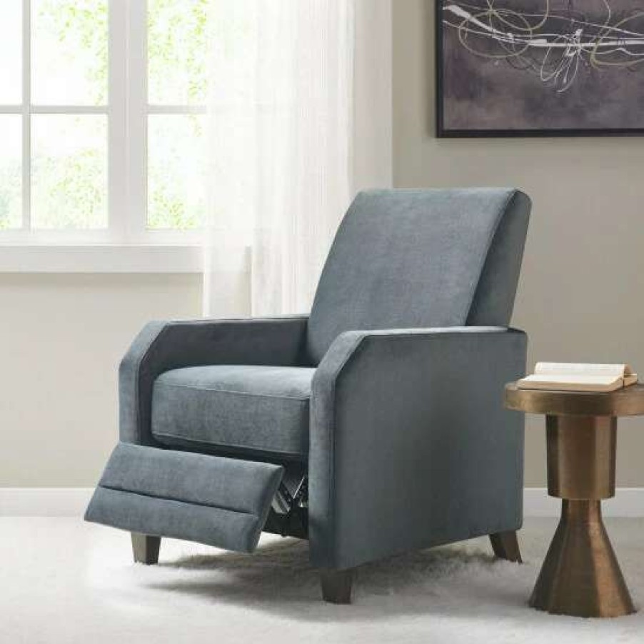 Best Outlet Madison Park Orion Gray Upholstered Recliner