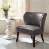 Wholesale Best Pirce Madison Park Sheldon Concave Back Armless Grey Accent Chair