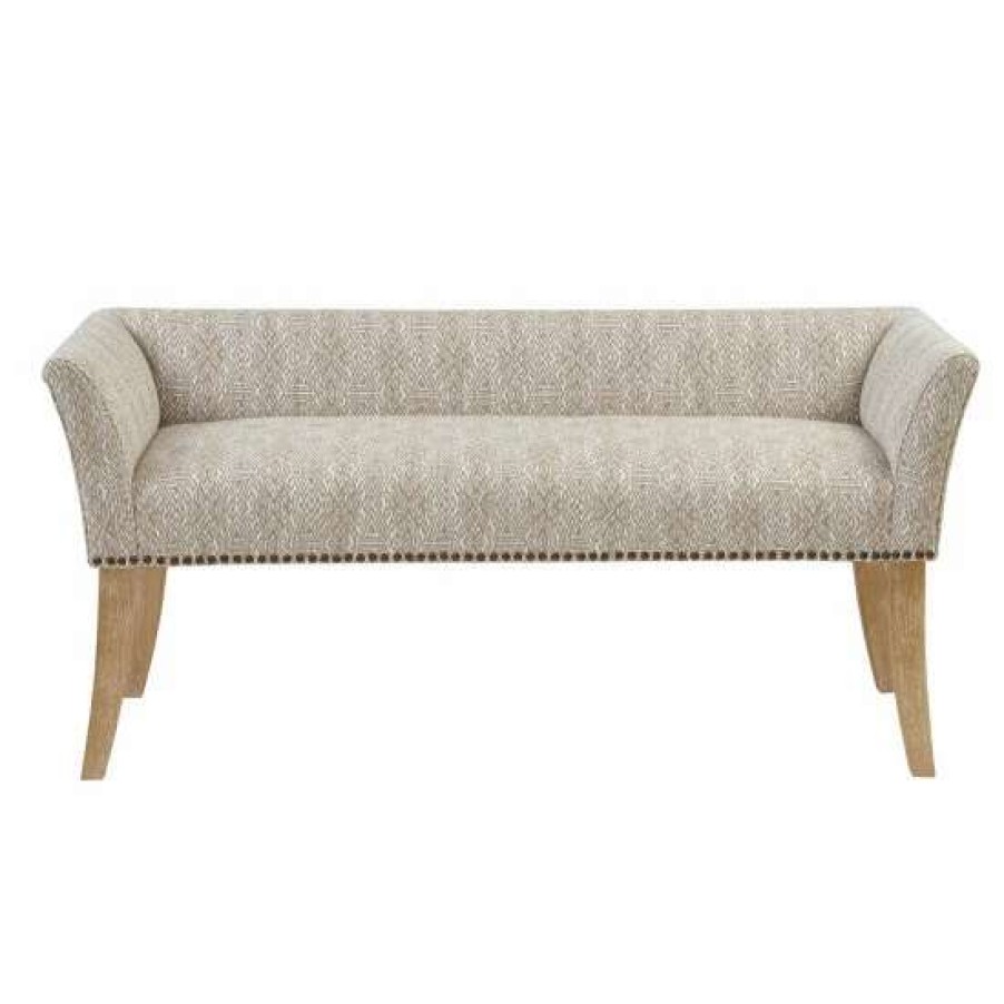 Clearance Budget Madison Park Antonio Upholstered Rectangular Accent Bench