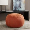 Clearance Discount Madison Park Taylor Round Pouf Ottoman