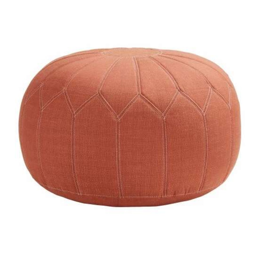 Clearance Discount Madison Park Taylor Round Pouf Ottoman