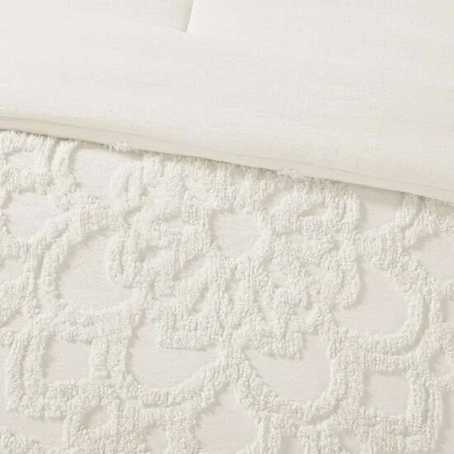 Wholesale Brand New Madison Park Virginia Tufted Cotton Chenille Medallion Comforter Set