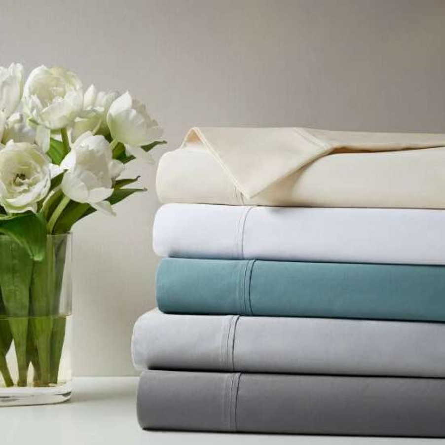 Wholesale New Madison Park 500Tc Egyptian Cotton Anti-Microbial Sheet Set Ivory