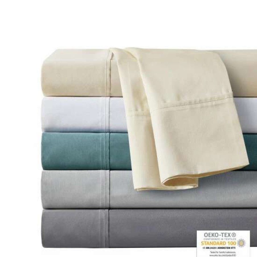 Wholesale New Madison Park 500Tc Egyptian Cotton Anti-Microbial Sheet Set Ivory