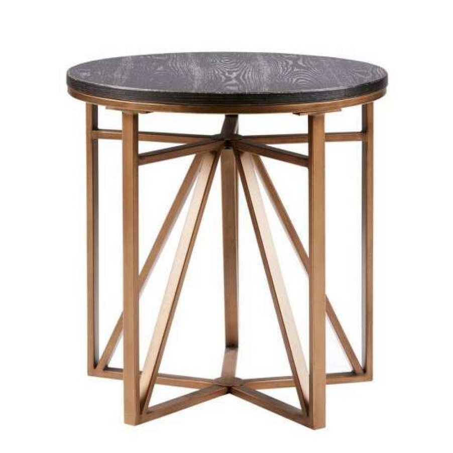 Best Brand New Madison Park Kayden Antique Bronze End Table