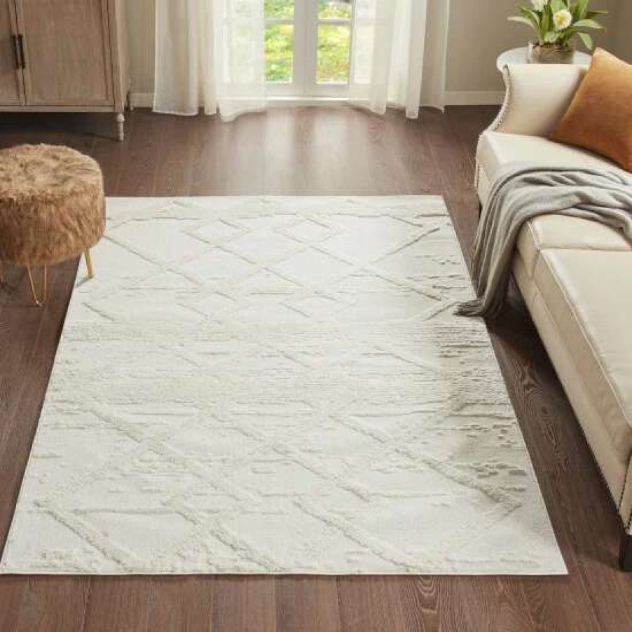 Best Wholesale Madison Park Brittany Cream Terni Diamondback Indoor Area Rug